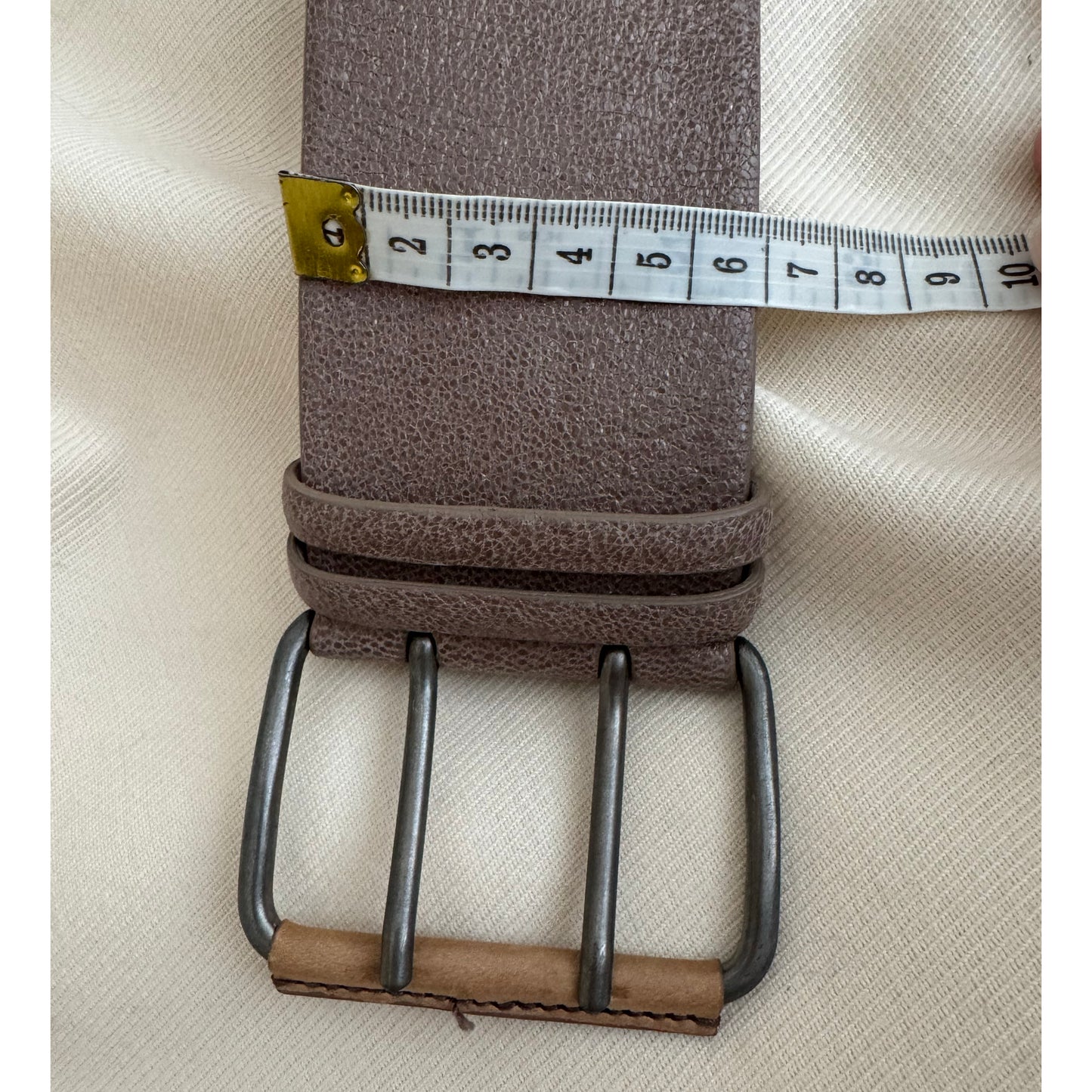 Brunello Cucinelli large ceinture métallisée