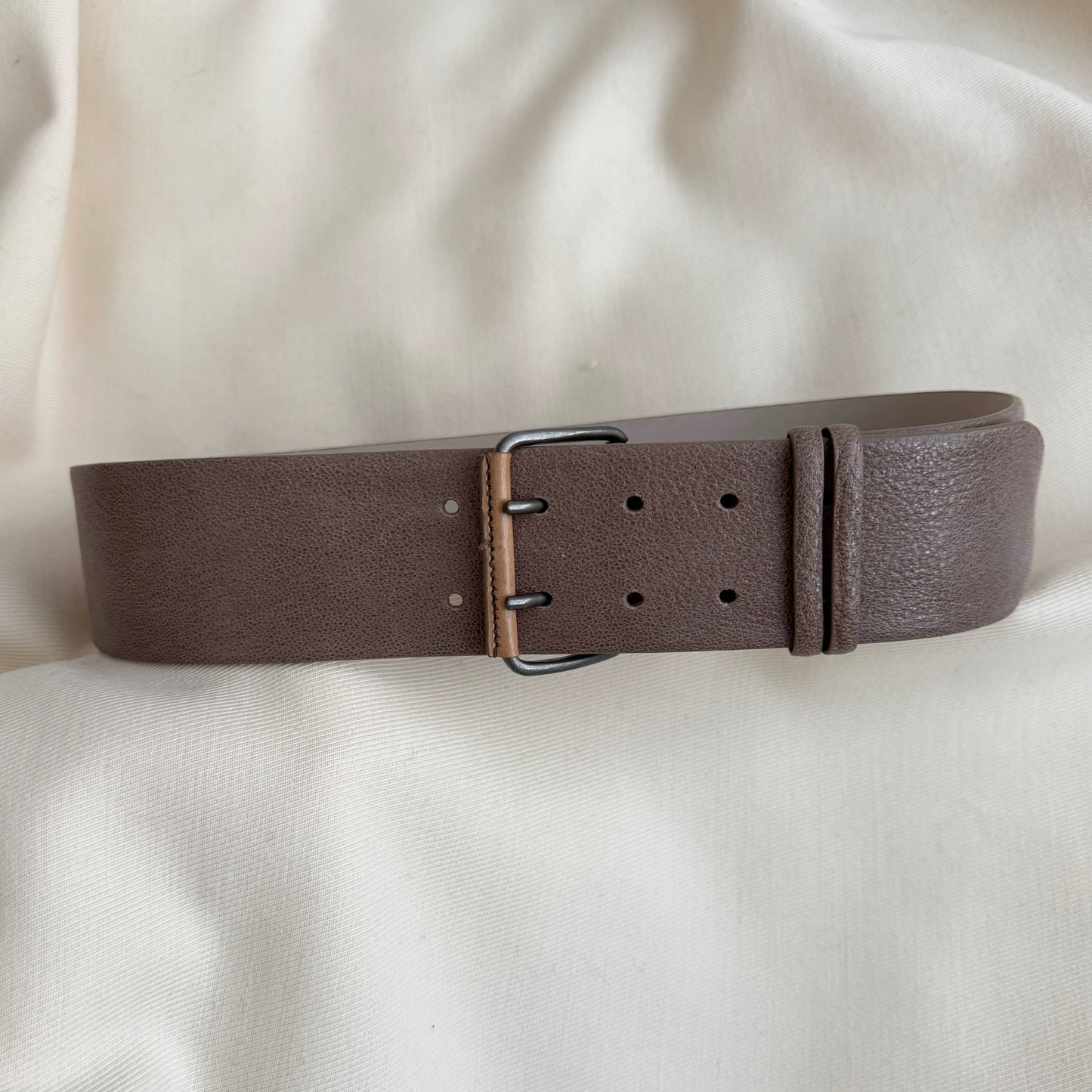 Brunello Cucinelli large ceinture métallisée