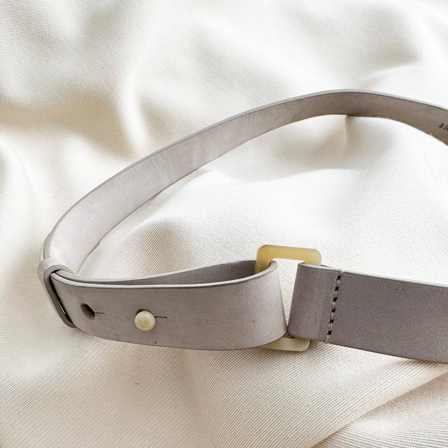 Brunello Cucinelli Light Greige Belt, size 40IT (size Small ish)