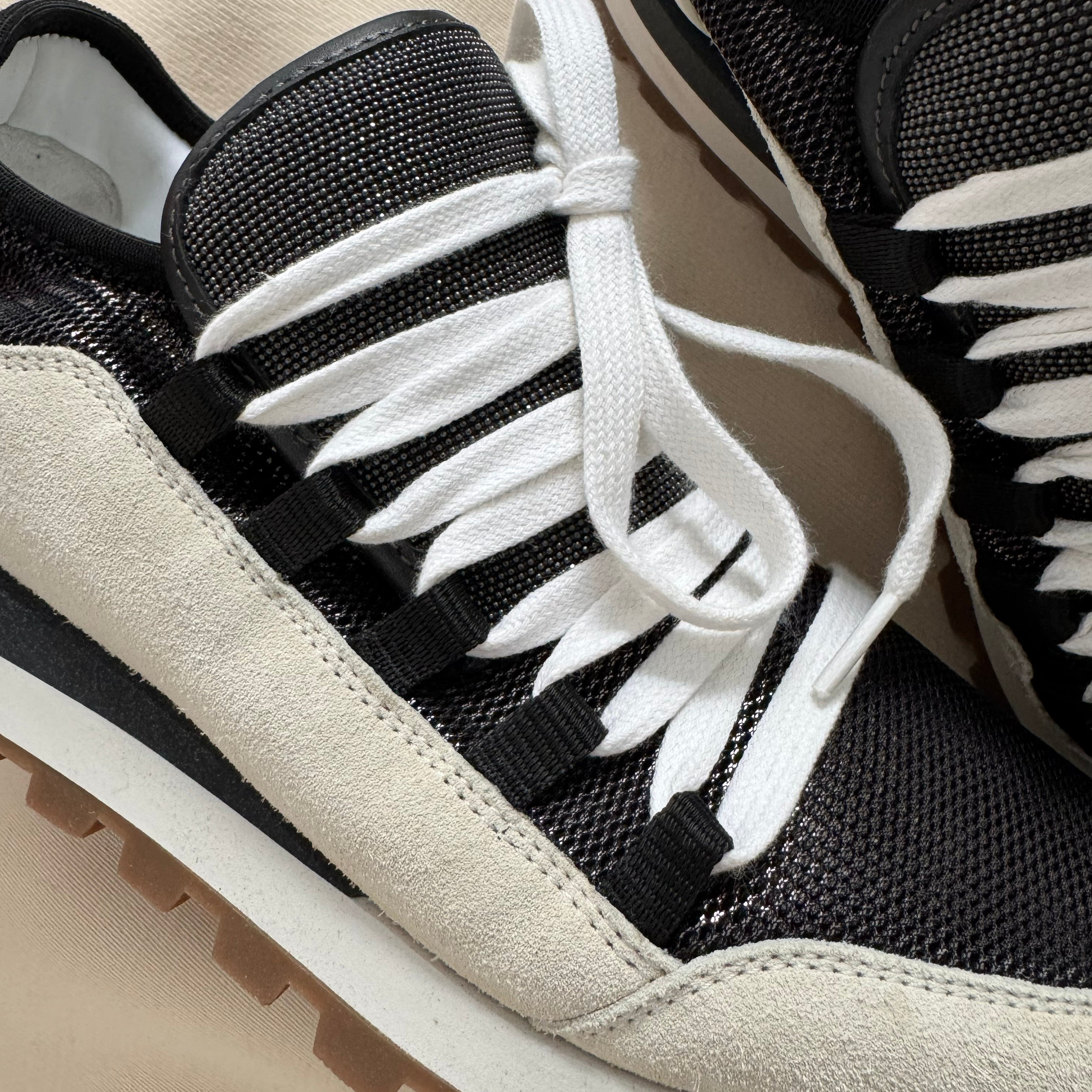 Brunello Cucinelli Suede Combo Sneakers, size 39 – The