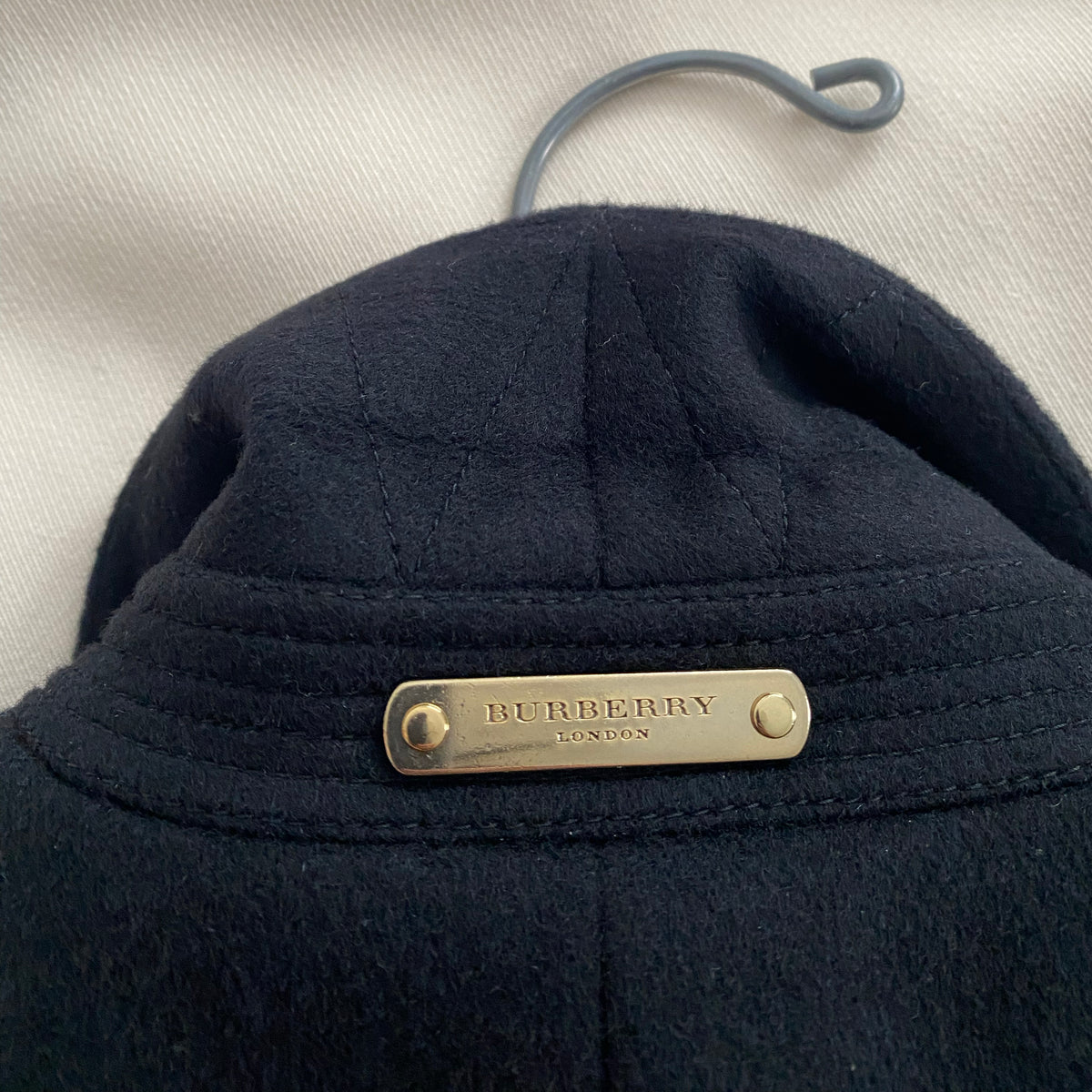 Burberry Wool/Cashmere Coat in Black, US size 12 (fits US 8/10)