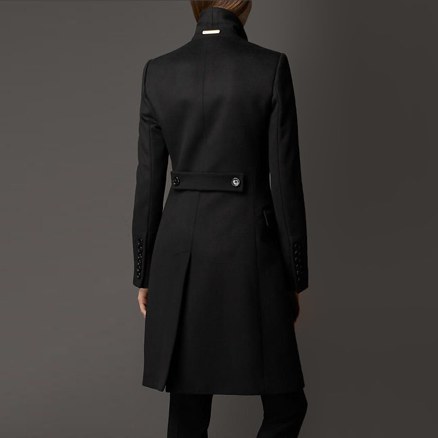 Burberry Wool/Cashmere Coat in Black, US size 12 (fits US 8/10)