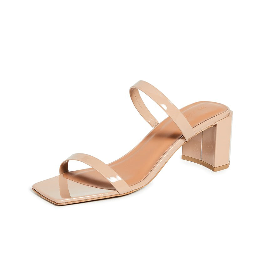 By Far "Tanya" Sandals in Nude Patent, size 37