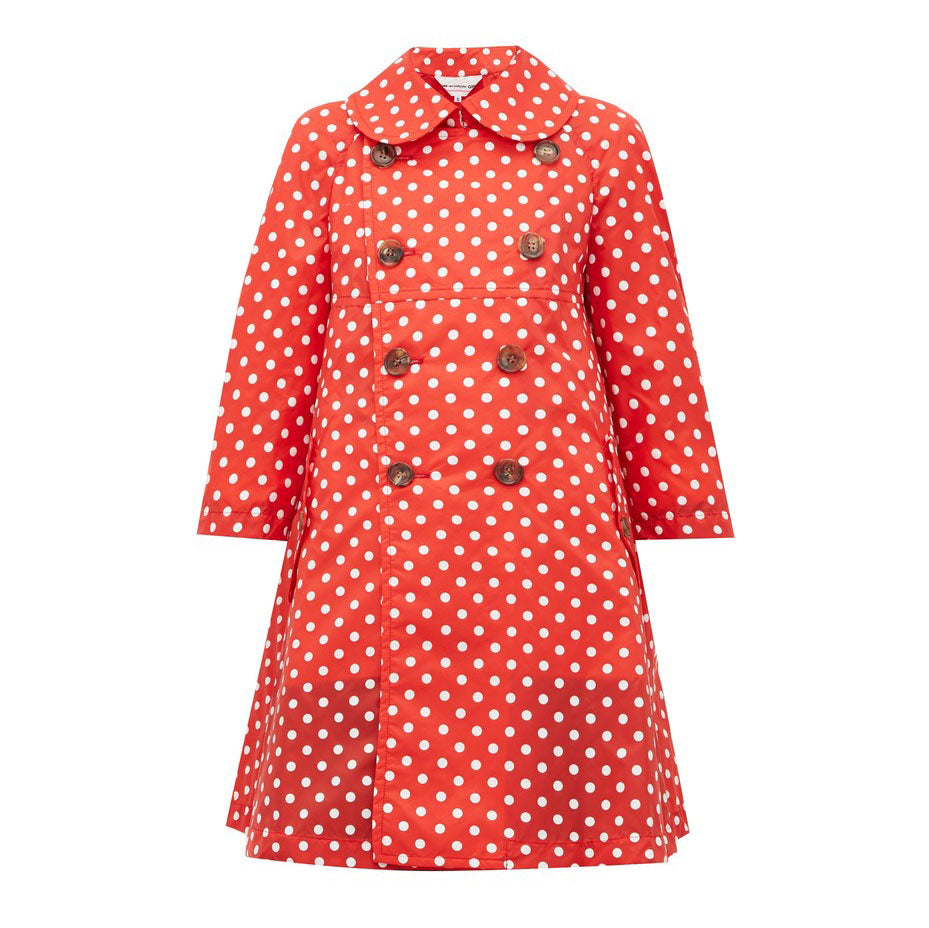 Comme Des Garcons Girl Red Polka Dot Rain Jacket, taille Moyenne