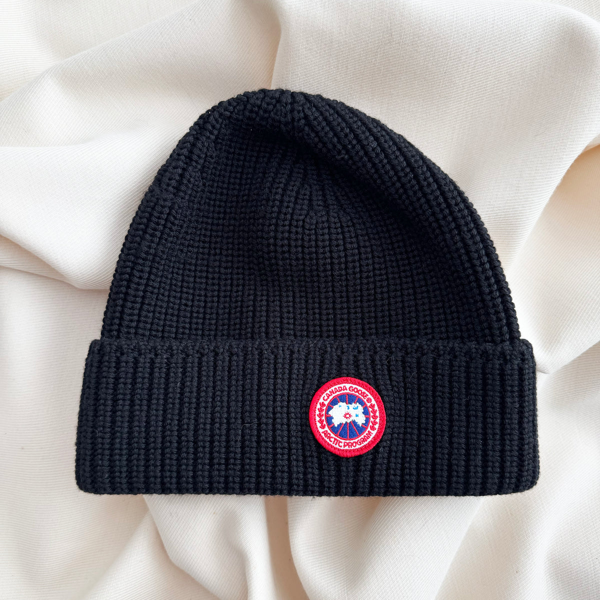 Canada Goose Knit Beanie in Black