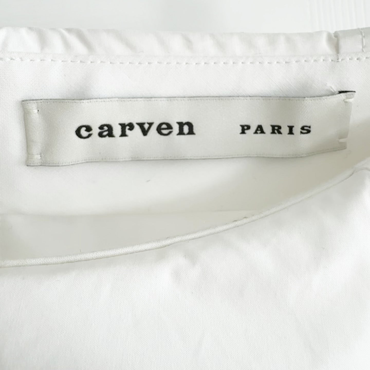 Carven "Tulip" Skirt in White Poplin, size 38