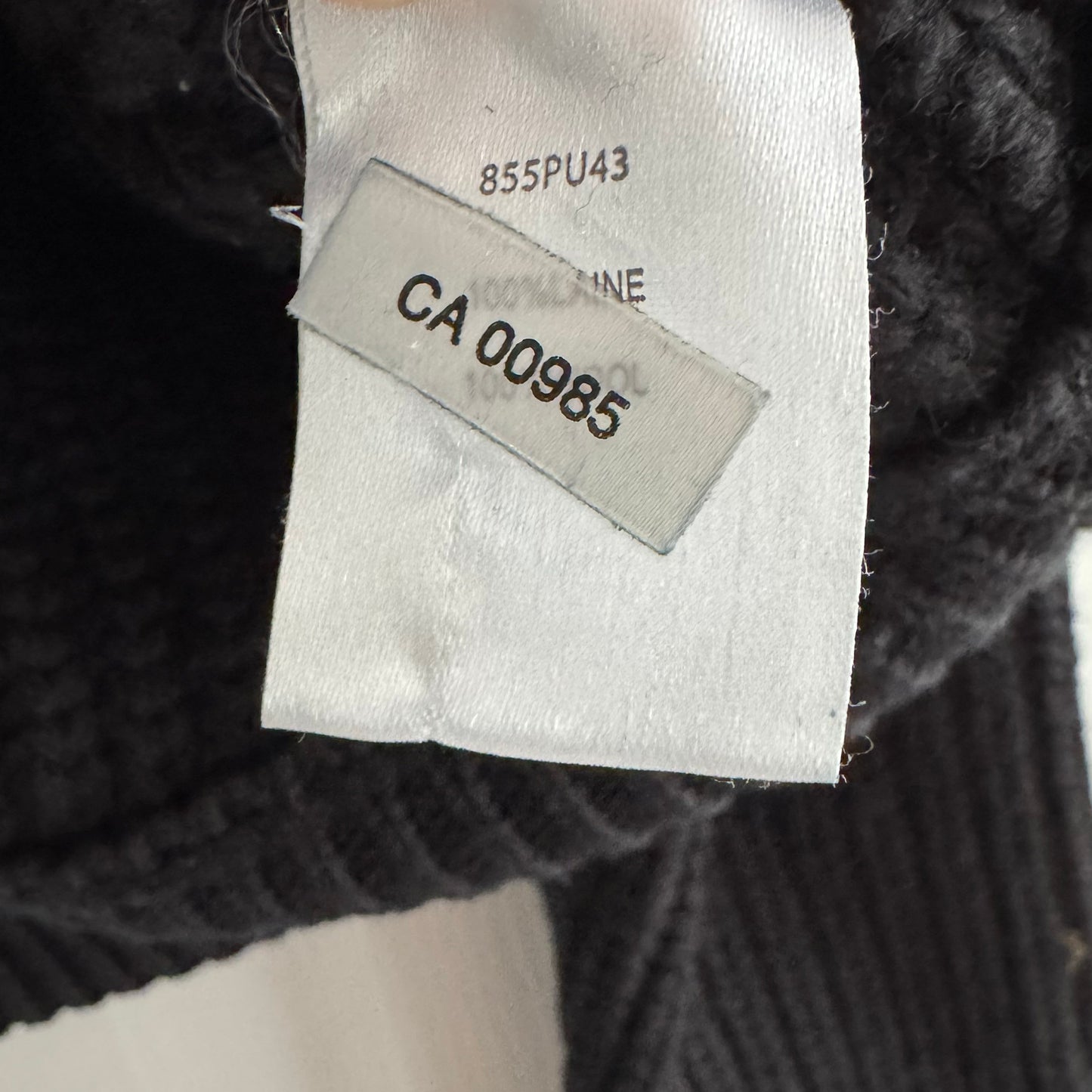Carven Criss Cross Front Wool Sweater in Black, size Large (fits M/L)