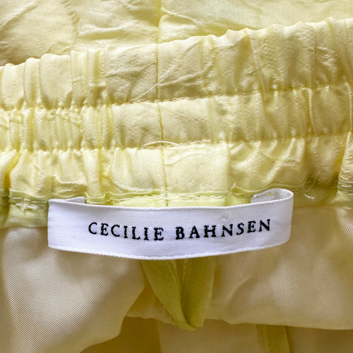 Cecilie Bahnsen "Nivi" Shorts in Yellow, size 4US/8UK ** AS IS **