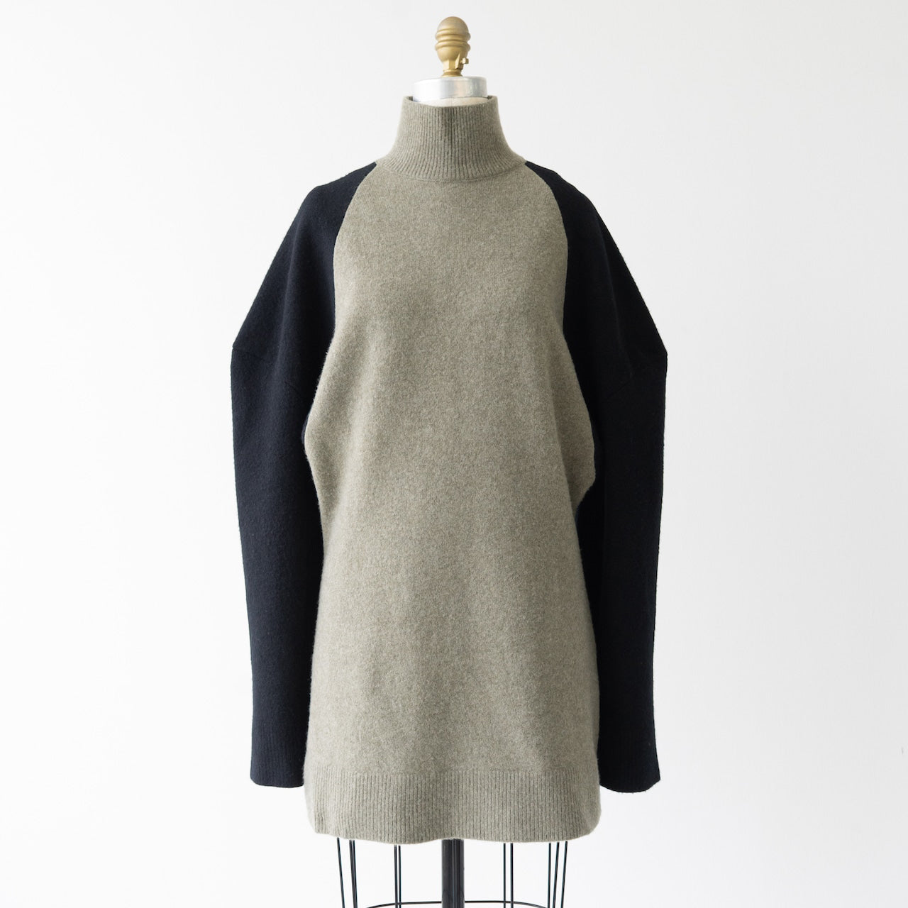 Celine Colourblocked Wool/Cashmere Tunic, size Small