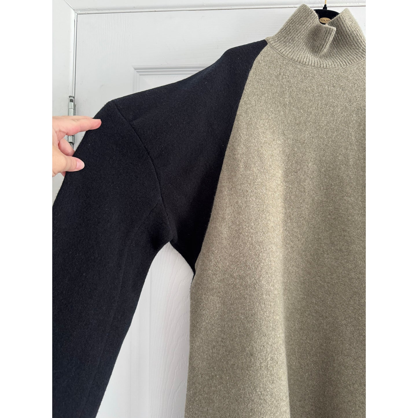Celine Colourblocked Wool/Cashmere Tunic, size Small