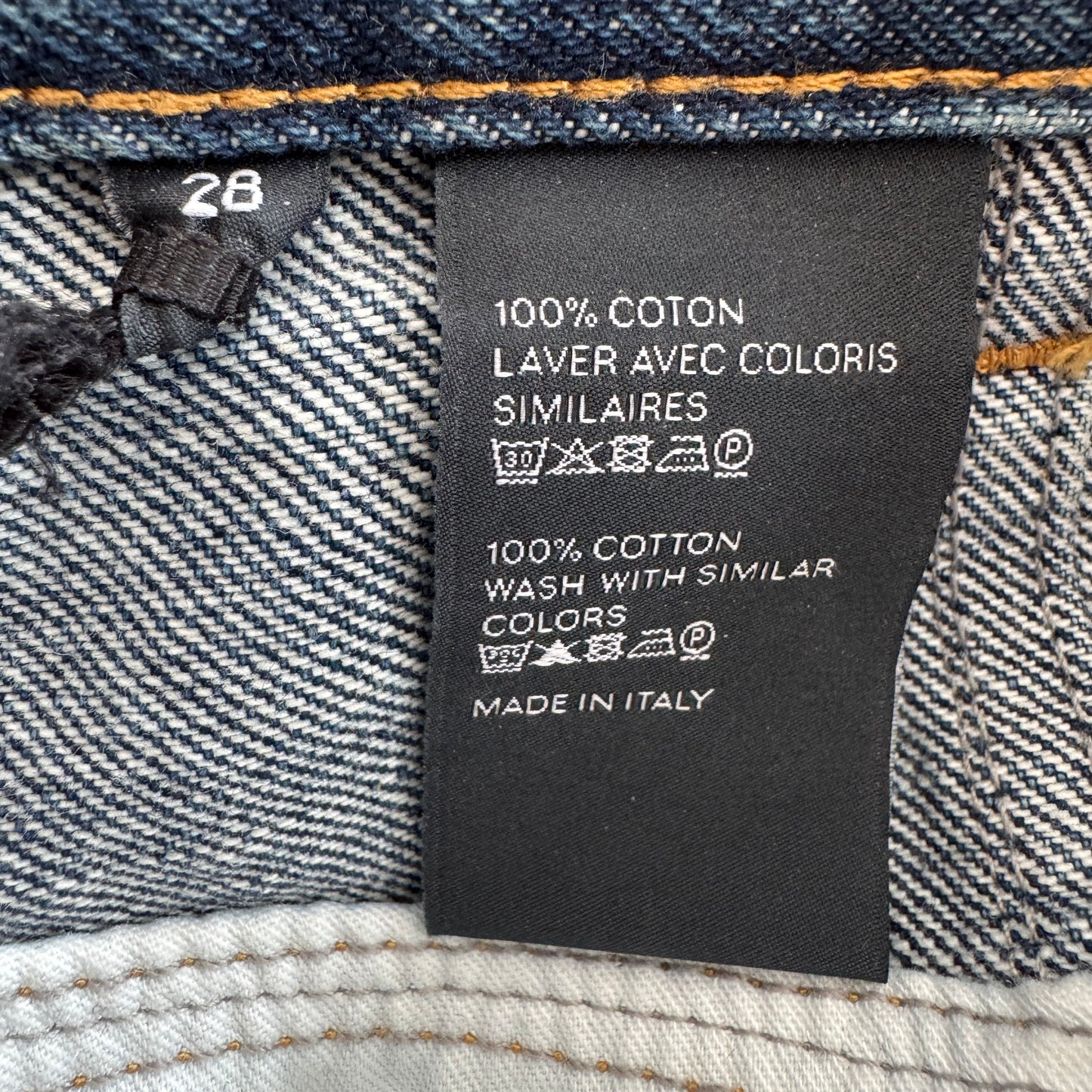 Celine Denim Midi Skirt, size 28