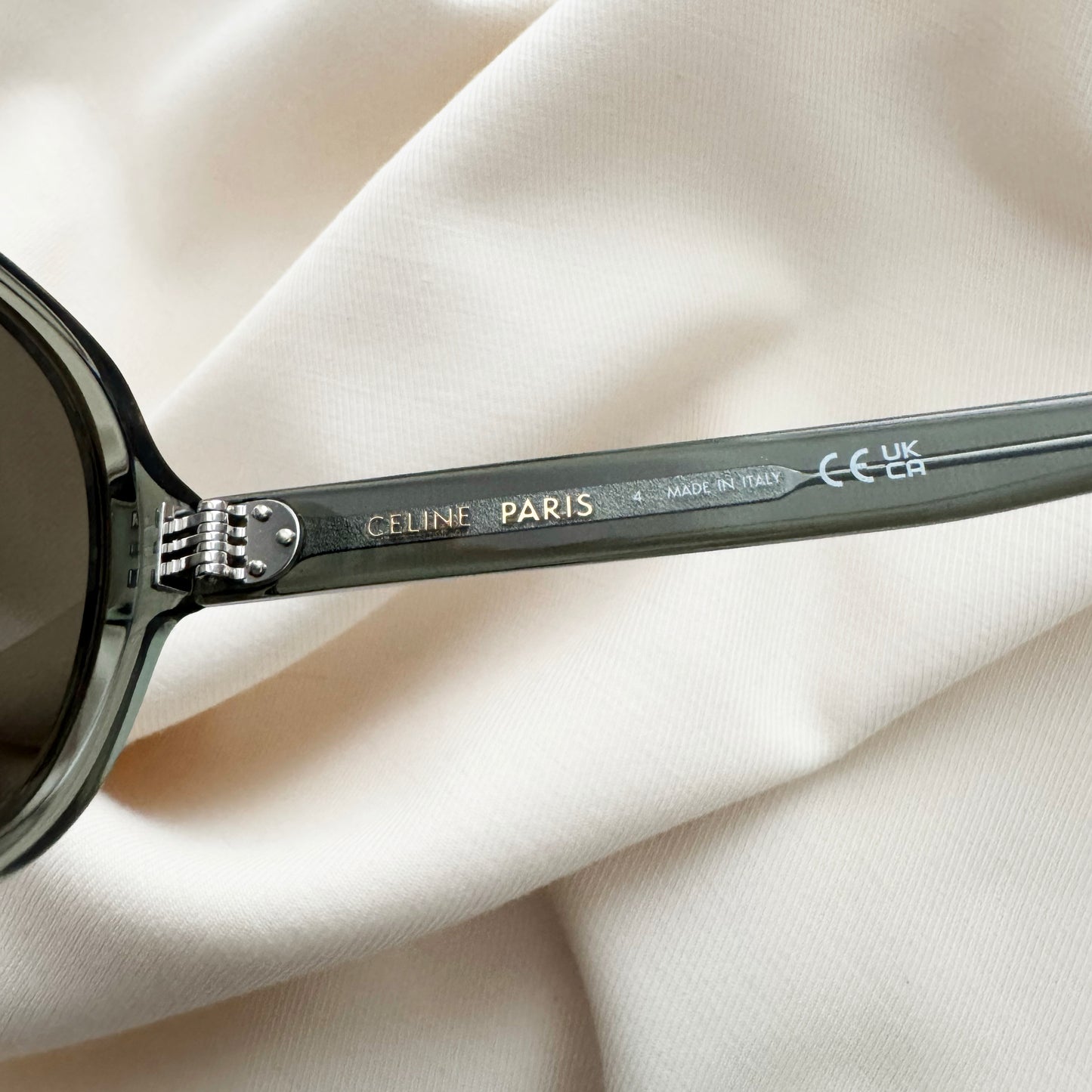 Celine 56mm Aviator Style Sunglasses in Green