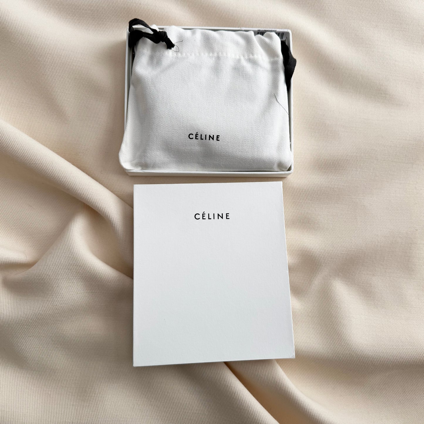 Celine Small Zip Wallet in Dual Tone Grey