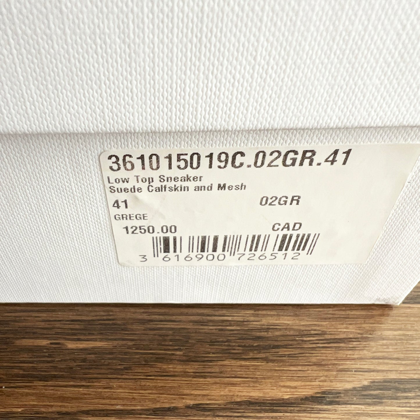 Celine "Huntington" Suede Sneakers in Beige, size 41