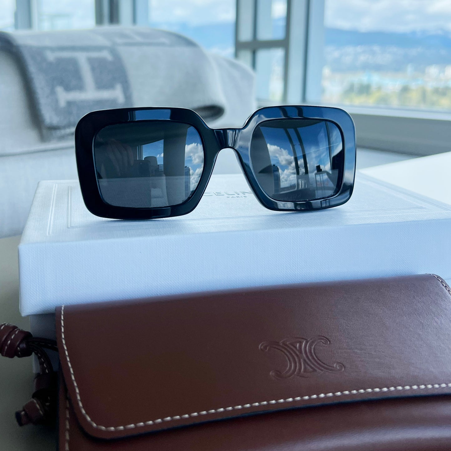 Celine Triomphe Sunglasses in Black