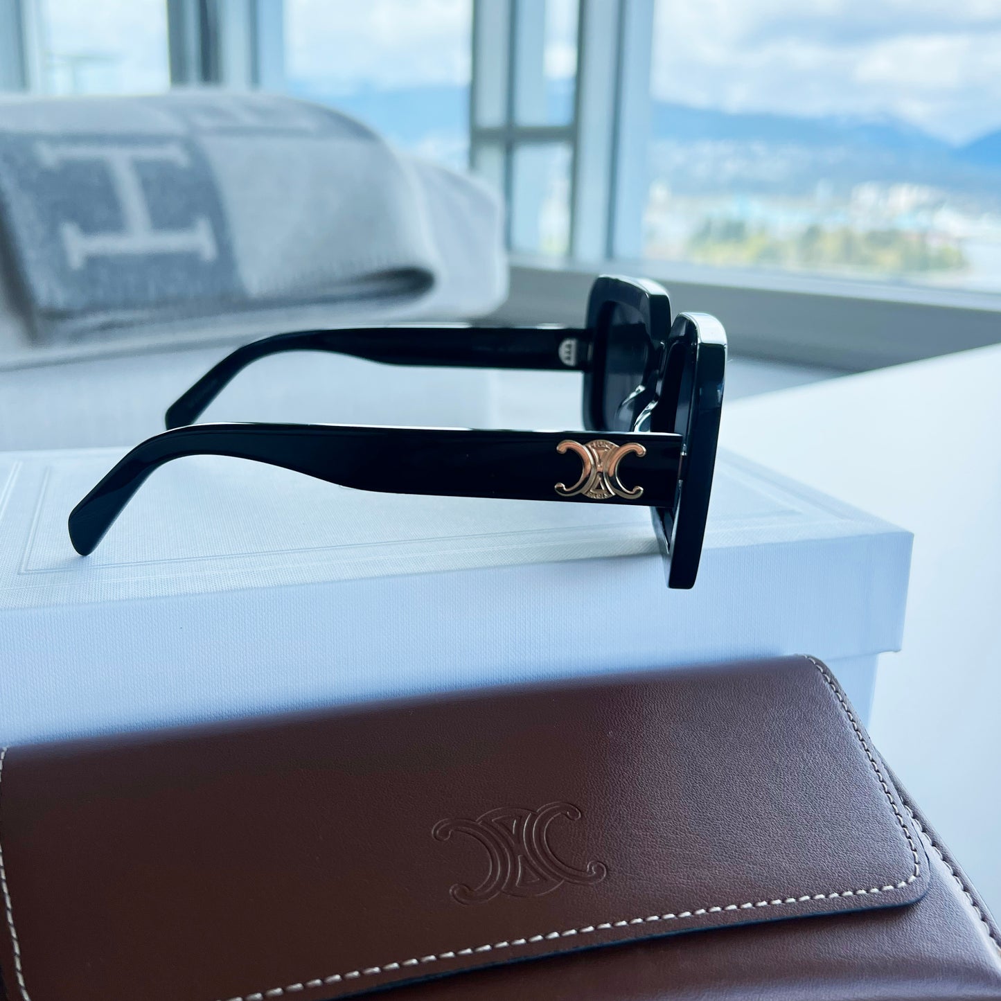 Celine Triomphe Sunglasses in Black
