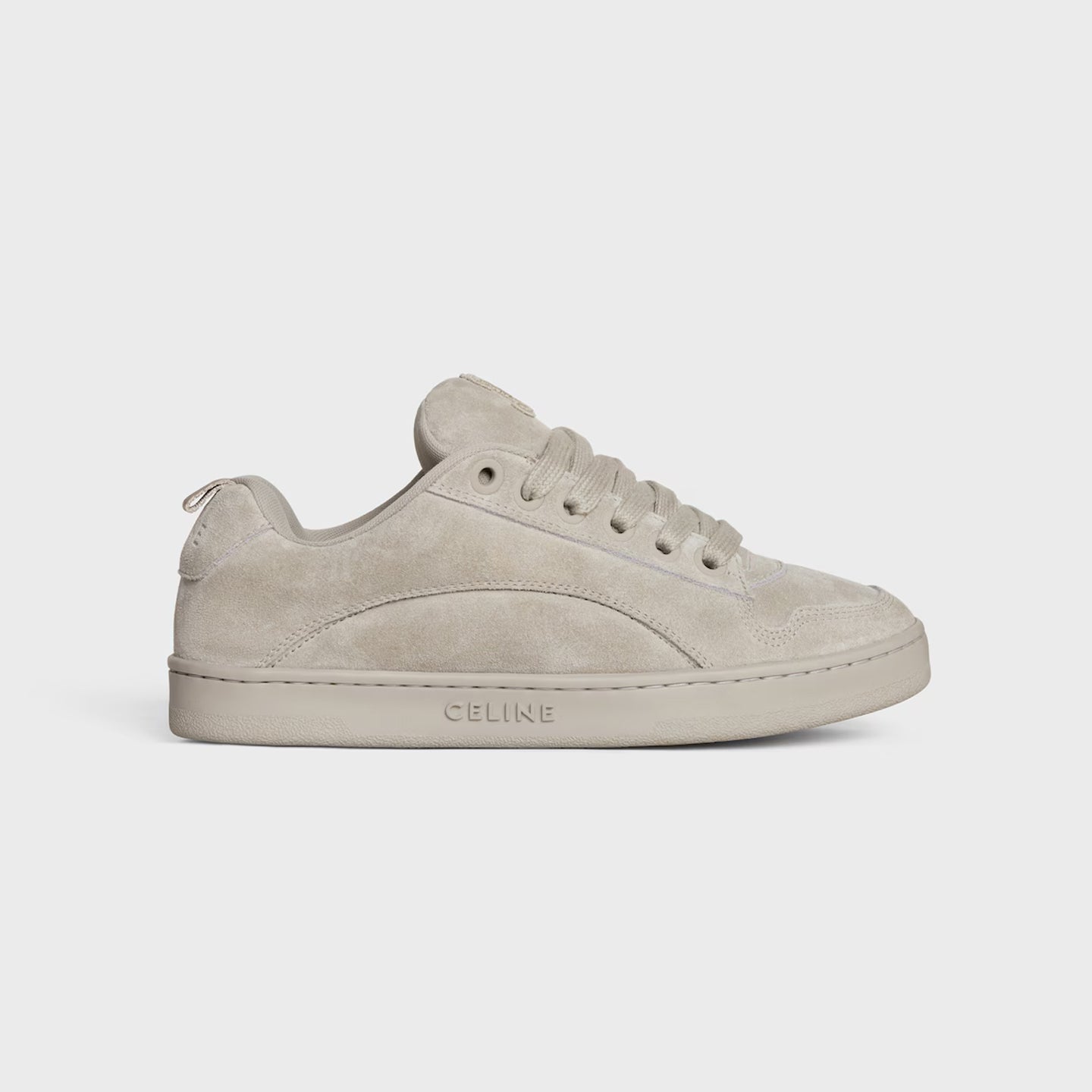Celine "Huntington" Suede Sneakers in Beige, size 41