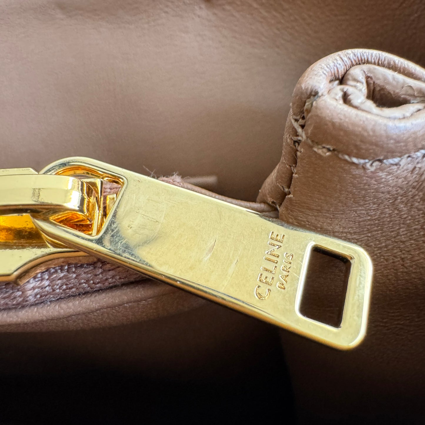 Celine Medium "Nino" Bag in Bronze