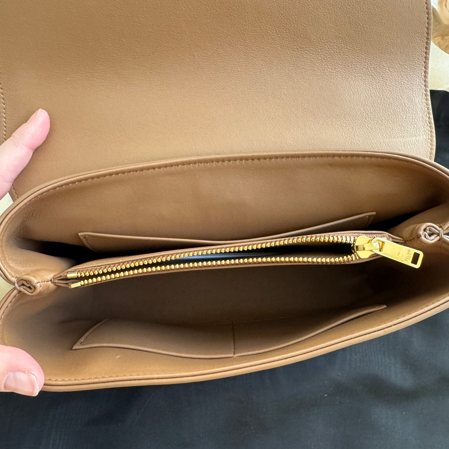 Celine Medium "Nino" Bag in Bronze