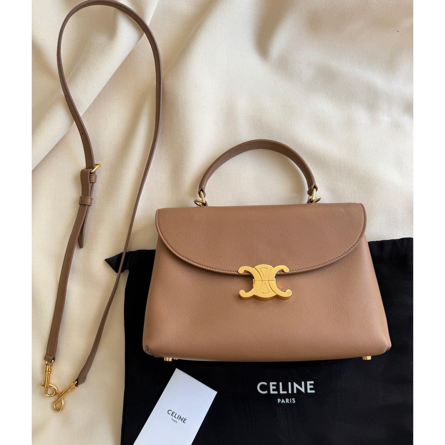 Celine Medium "Nino" Bag in Bronze