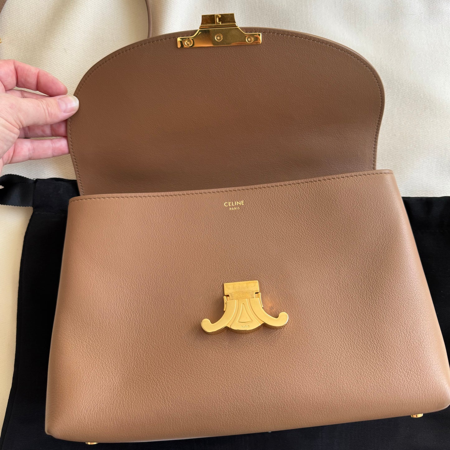 Celine Medium "Nino" Bag in Bronze