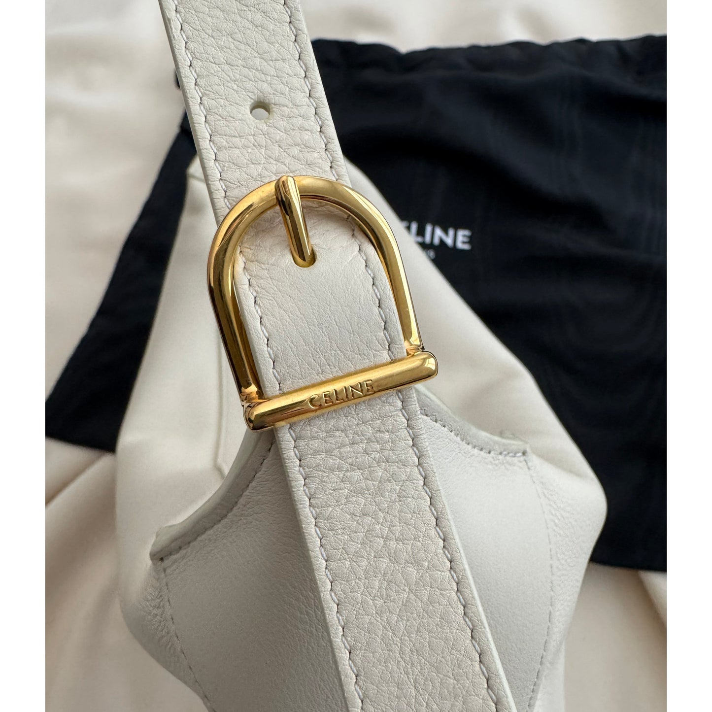 Celine Medium "Romy" Bag in "Rice"