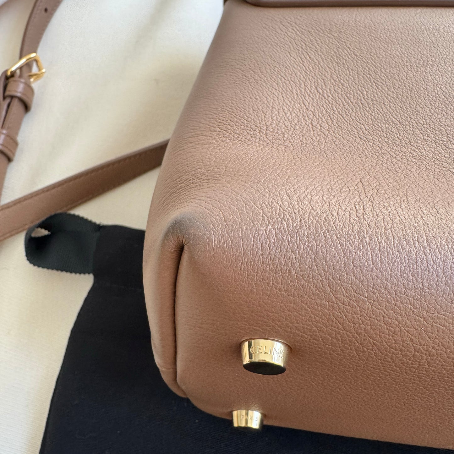Celine Medium "Nino" Bag in Bronze
