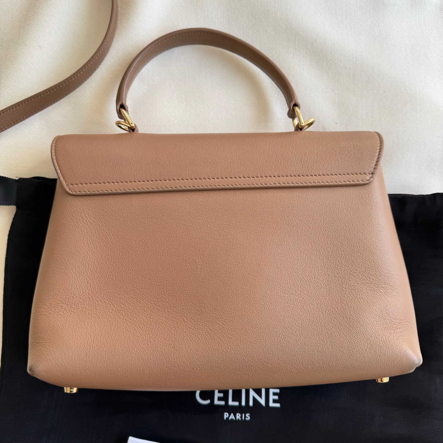Celine Medium "Nino" Bag in Bronze