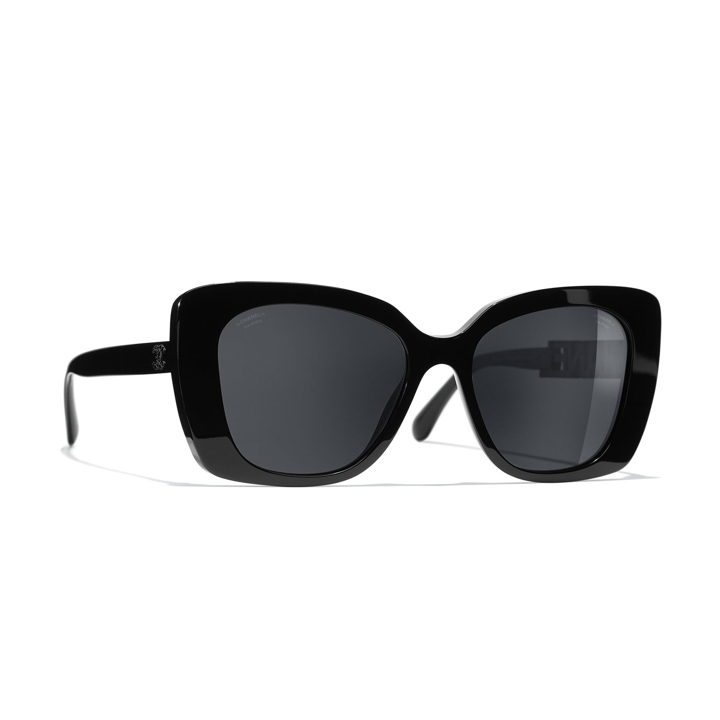 Chanel Square "5422-B-A" Sunglasses in Black
