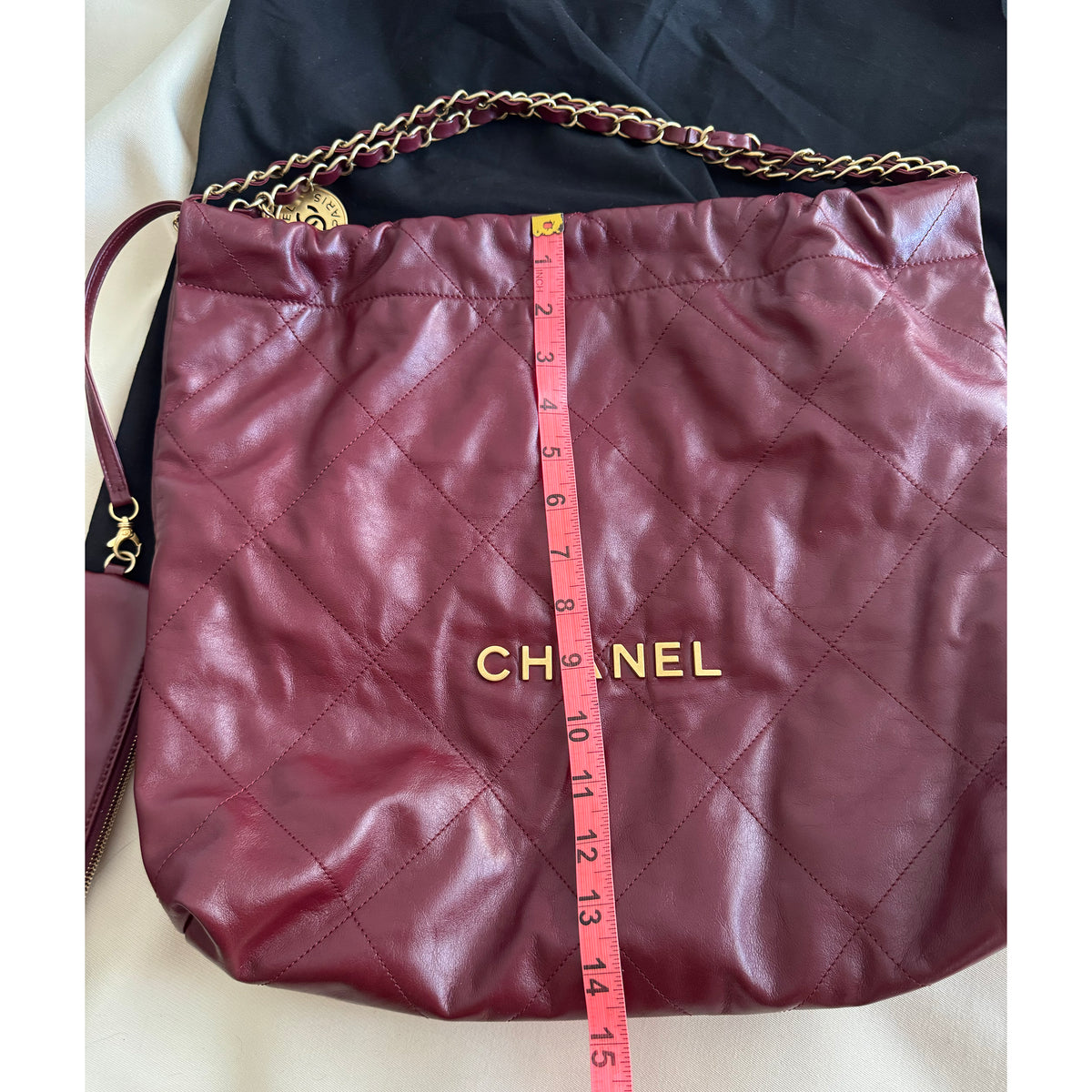 Chanel 22 Small in Burgundy Calfskin