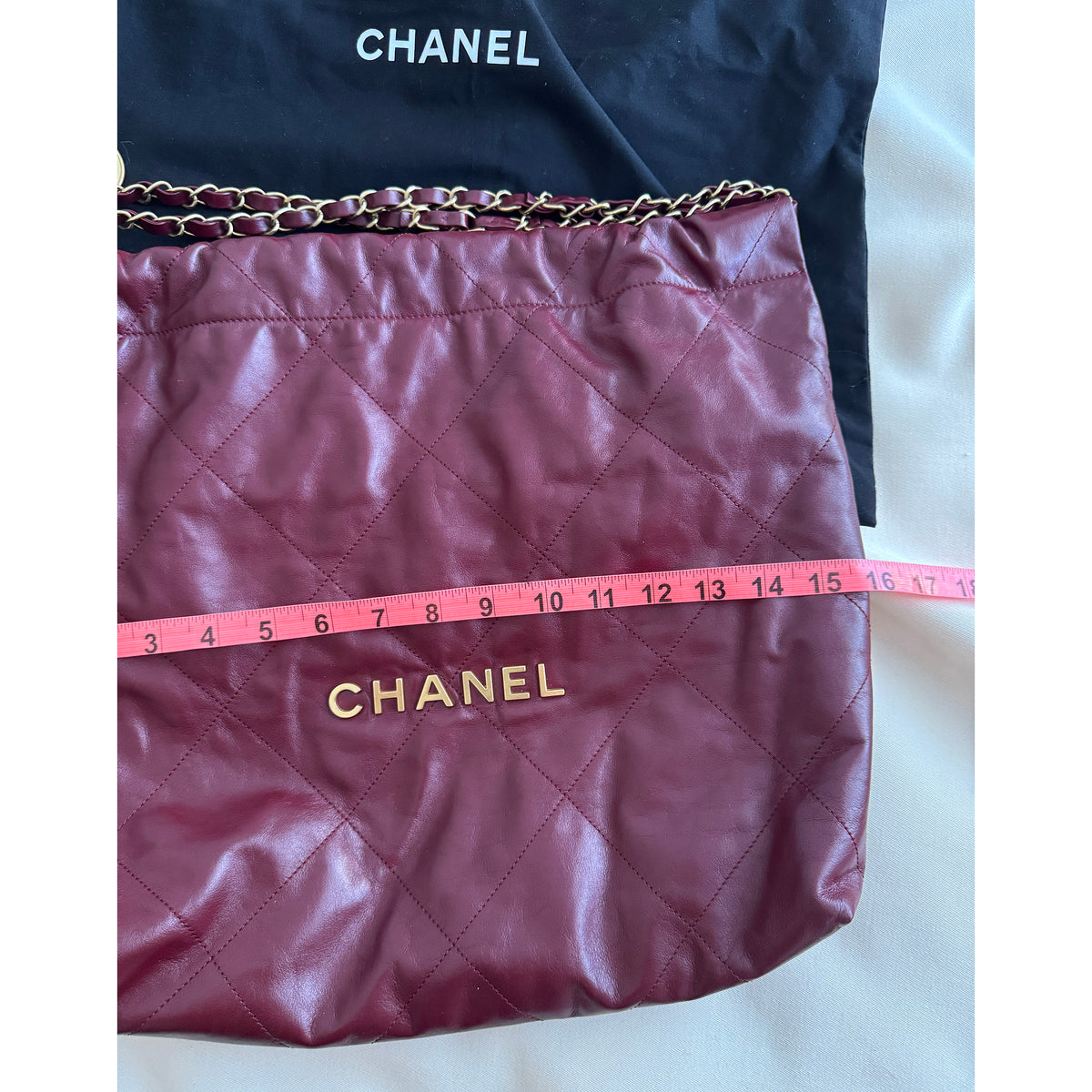 Chanel 22 Small in Burgundy Calfskin