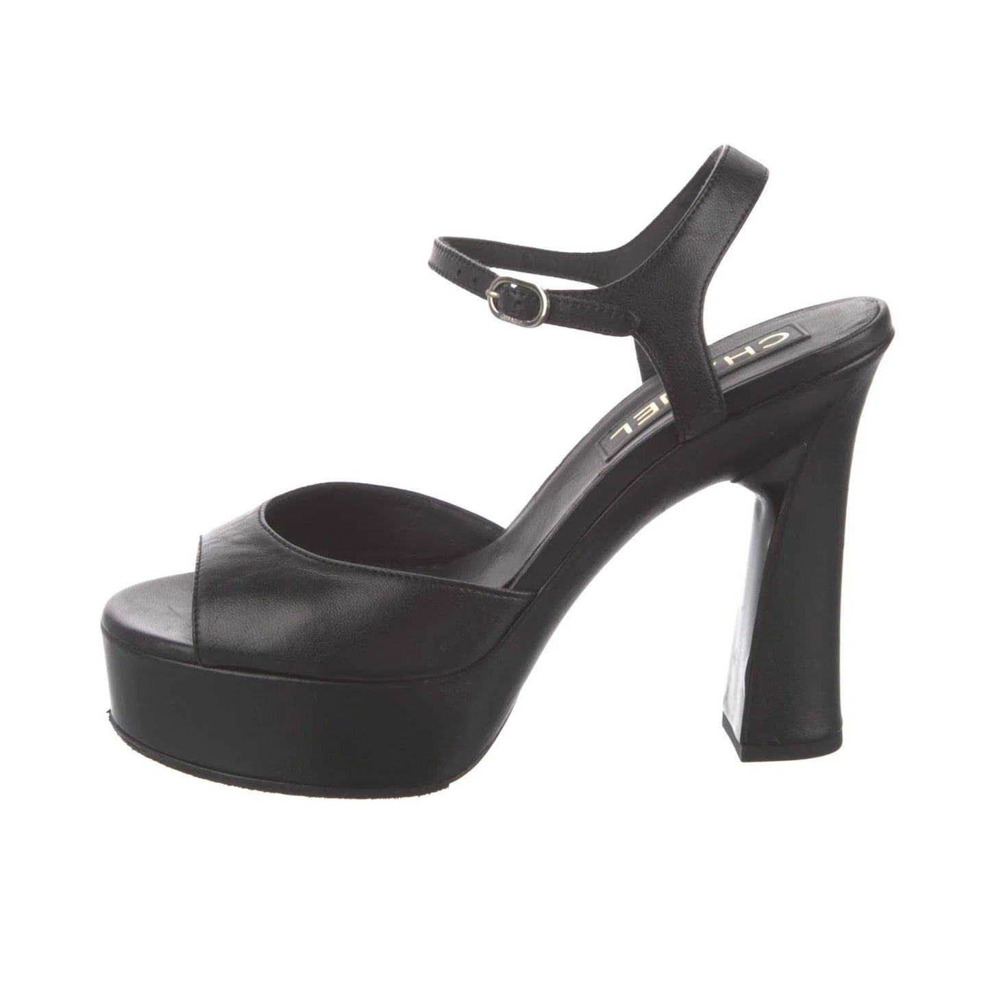 Chanel Platform Black Sandal, size 41