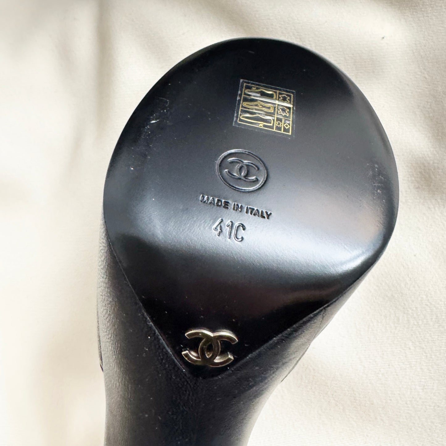 Chanel Platform Black Sandal, size 41