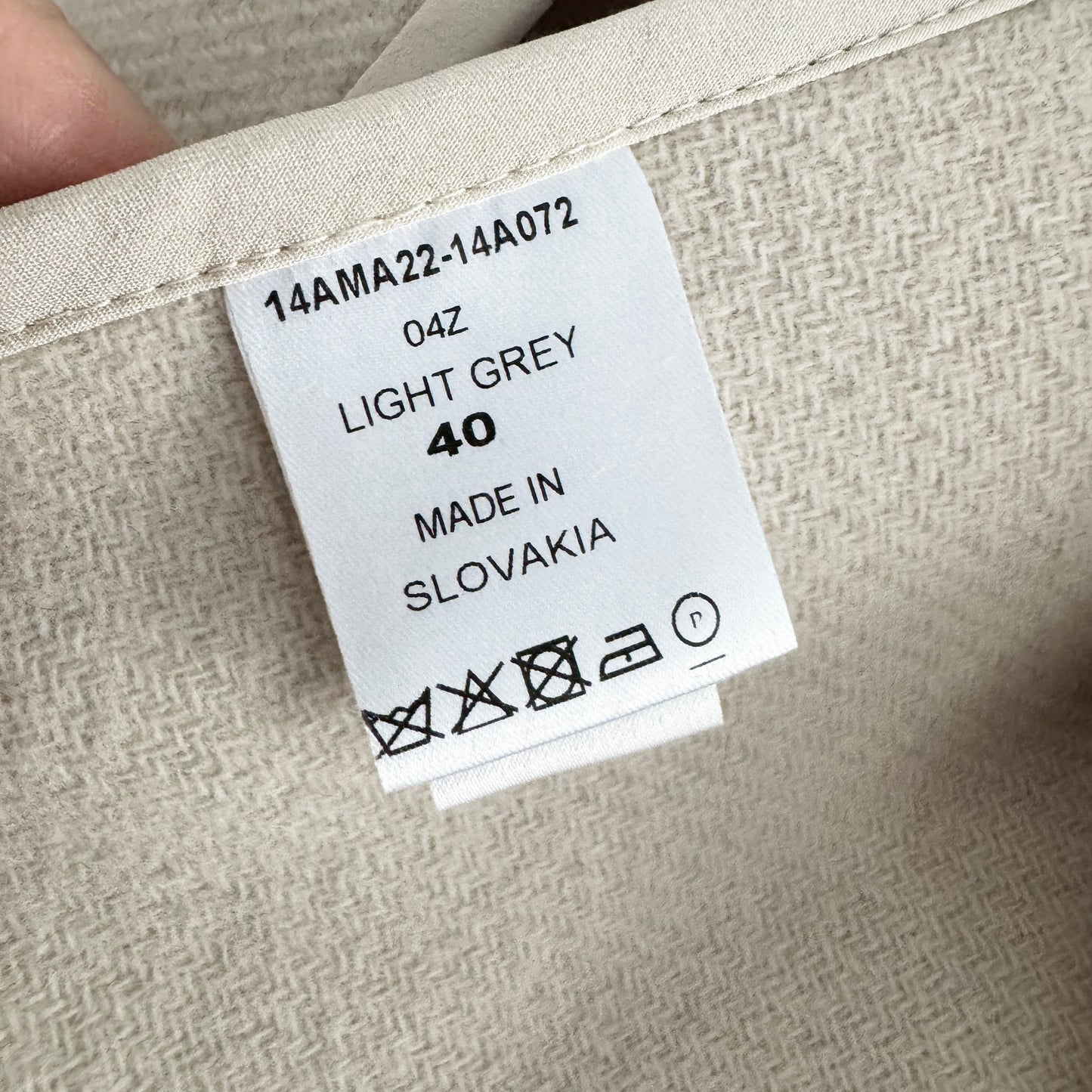 Chloe Wool Coat in Cream/Beige, size 40 (fits size 6)