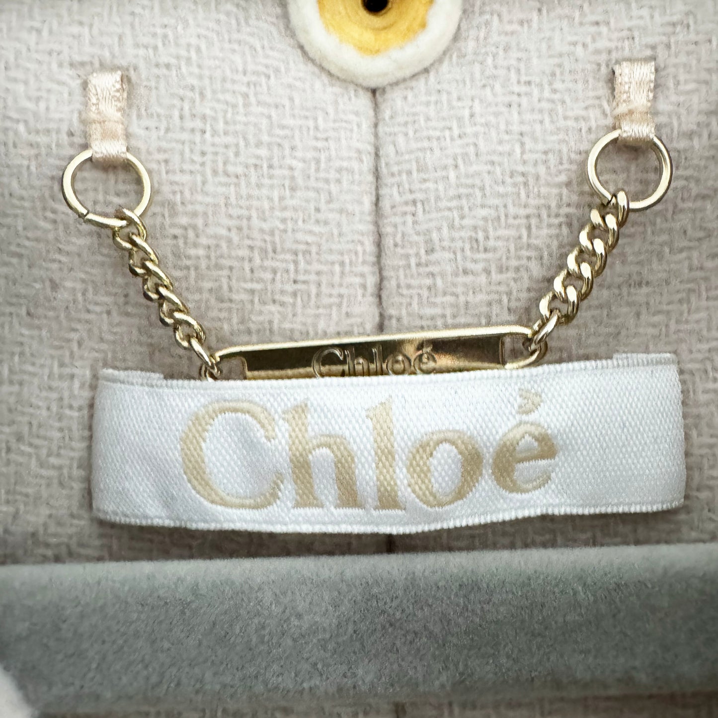 Chloe Wool Coat in Cream/Beige, size 40 (fits size 6)