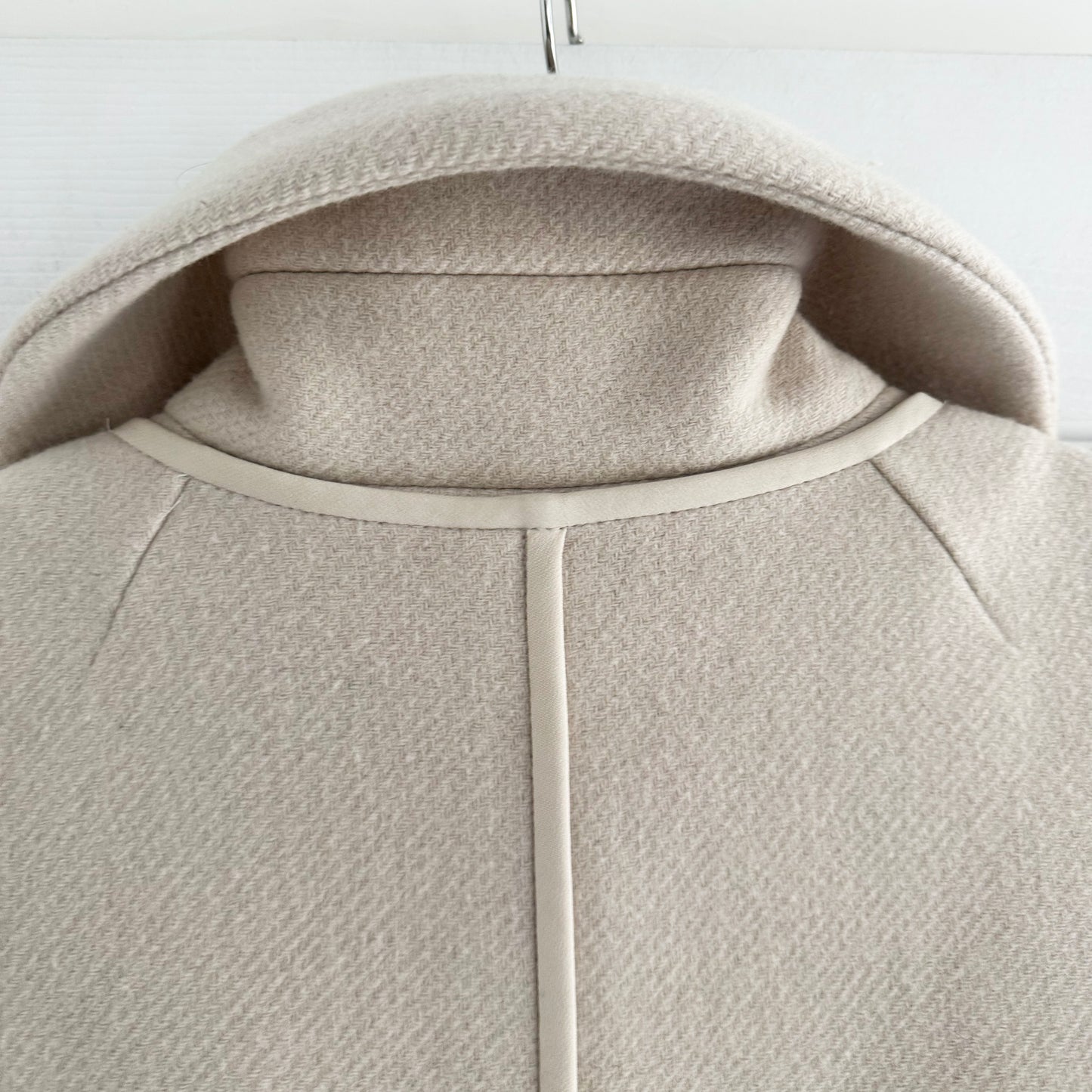 Chloe Wool Coat in Cream/Beige, size 40 (fits size 6)