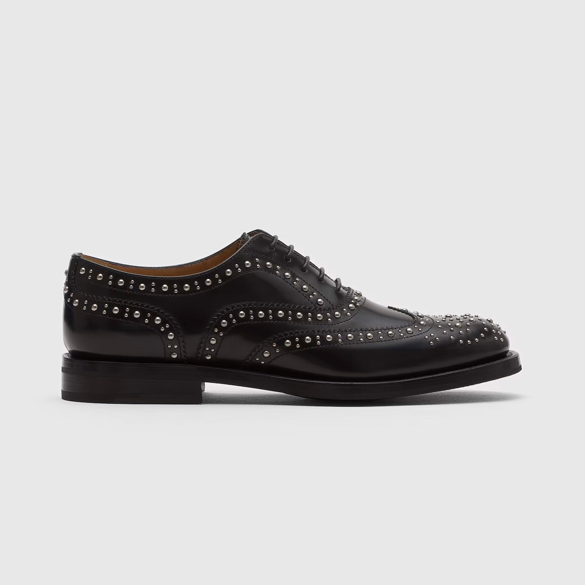 Church’s "Burwood Met" Studded Loafers in Black, size 39