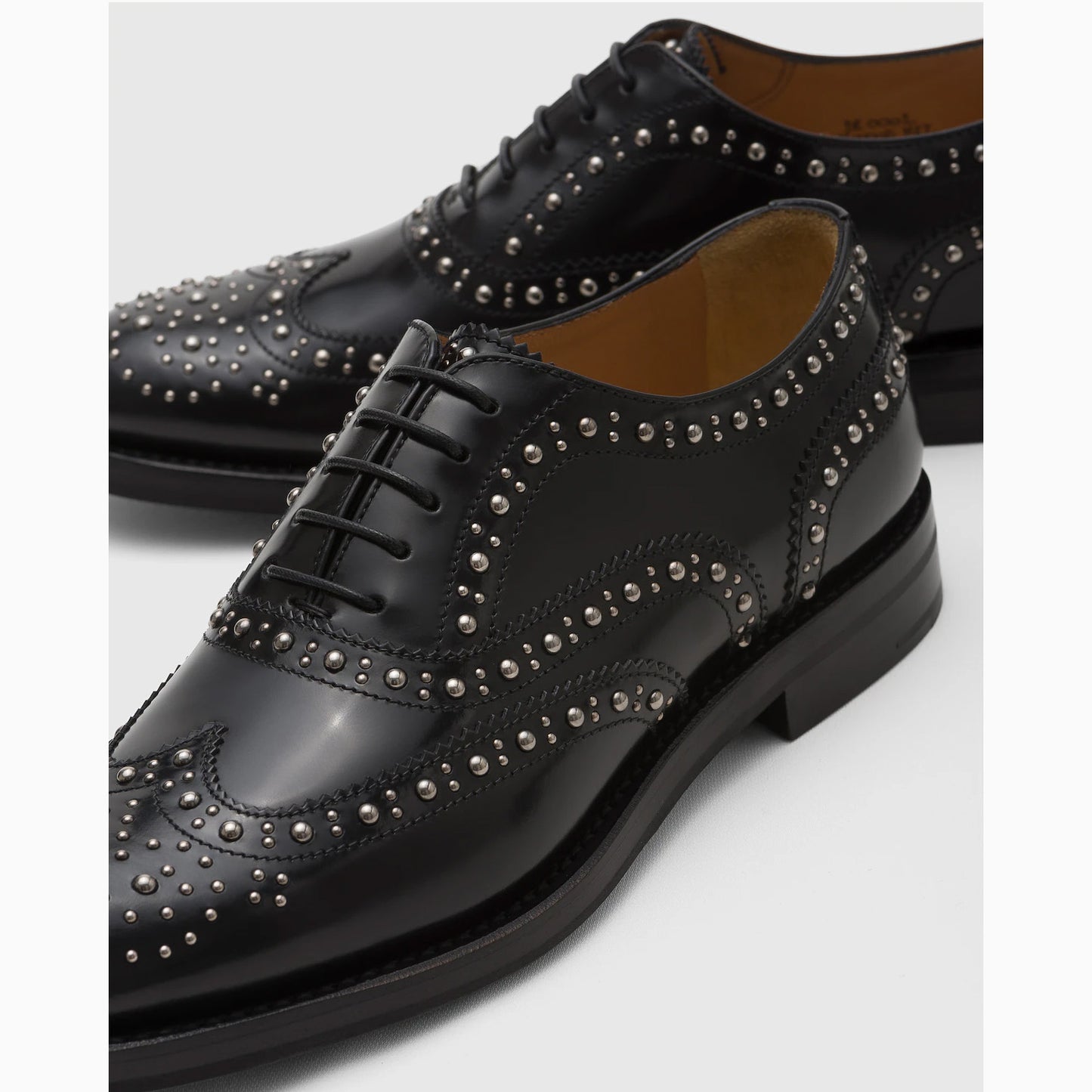 Church’s "Burwood Met" Studded Loafers in Black, size 39