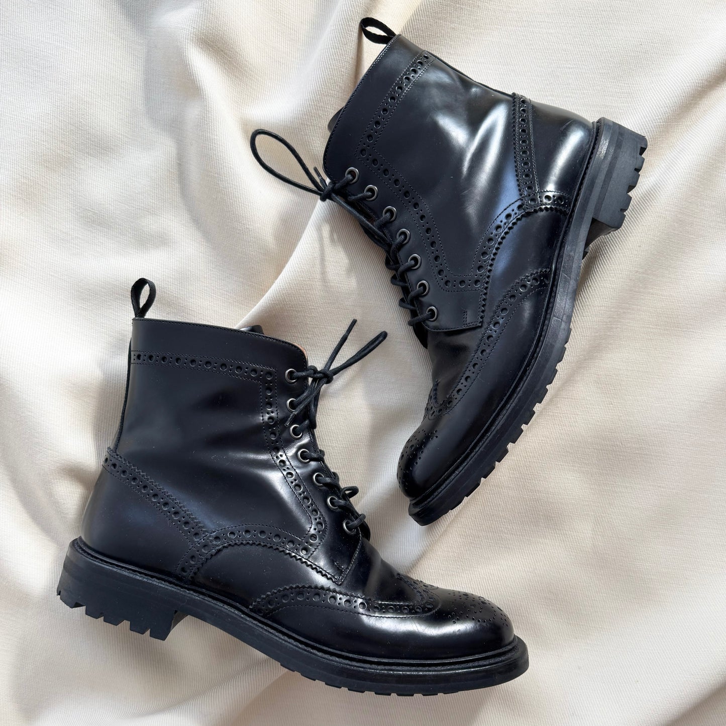 Mocassins Crown en velours vert foncé Church's, taille 40,5