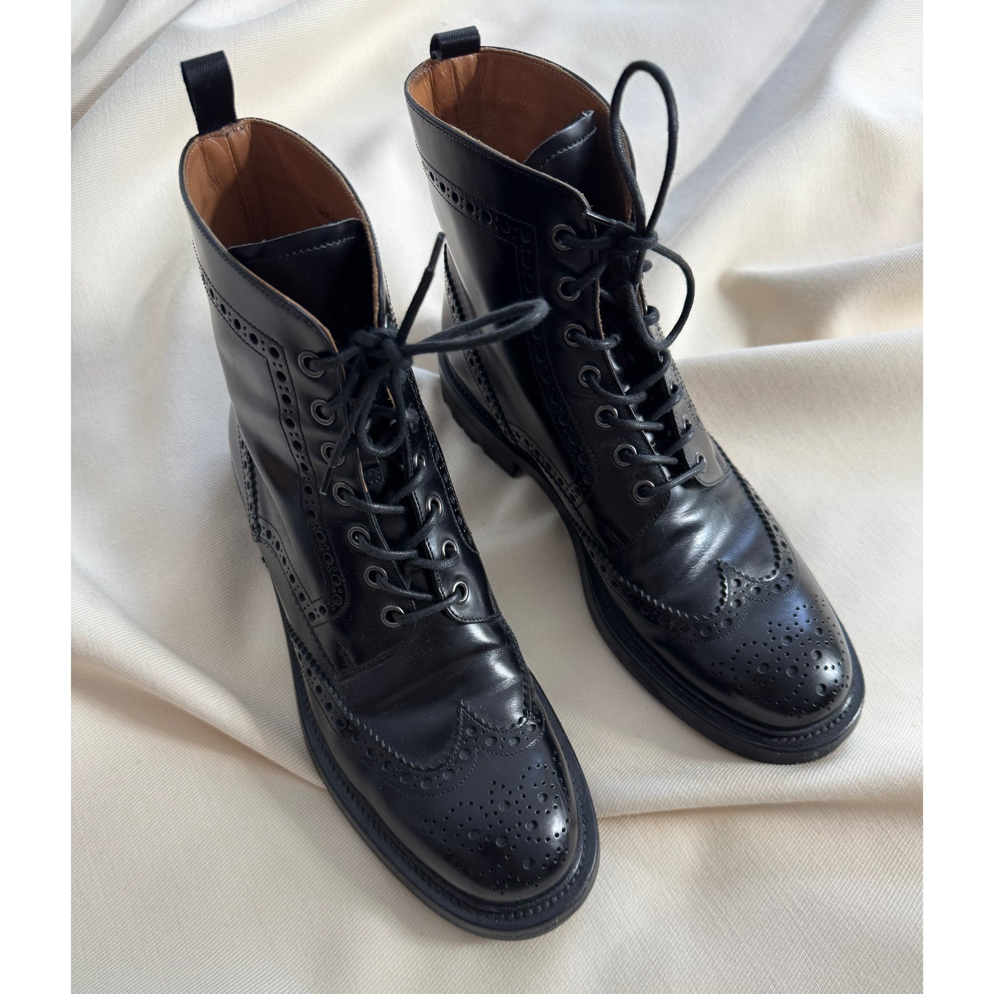 Mocassins Crown en velours vert foncé Church's, taille 40,5