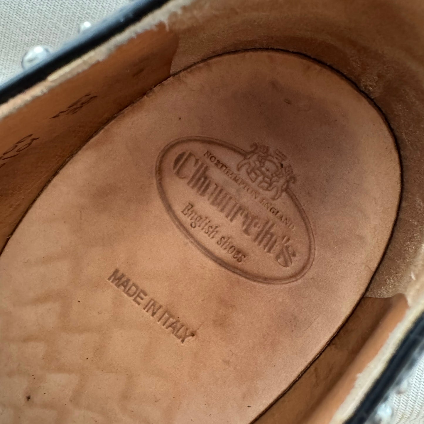 Church’s "Burwood Met" Studded Loafers in Black, size 39