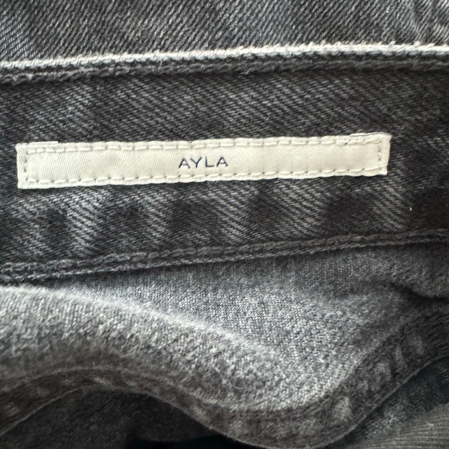 Citizens "Ayla" Cropped Jeans in "Bronson" Washed Black, size 29