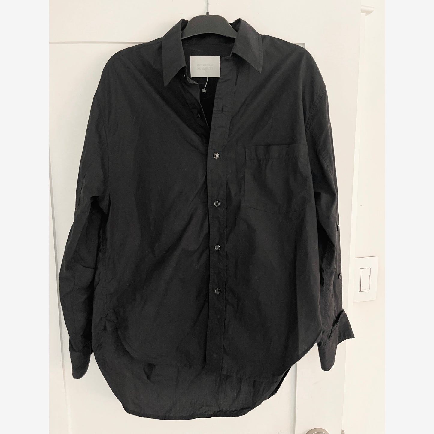 Citizens of Humanity "Kayla" Shirt in Black, size XS