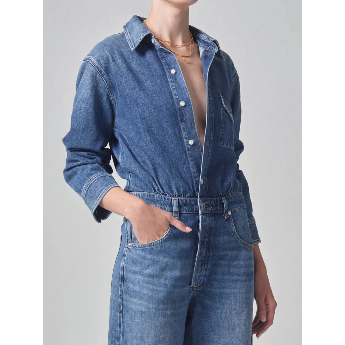 Citizens of Humanity "Maisie" Denim Jumpsuit, size 6