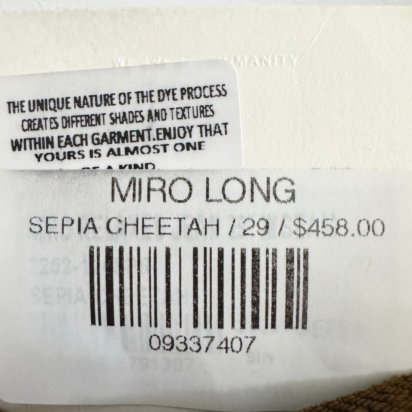 Citizens of Humanity "Miro Long" Jeans in Brown Leopard, size 29