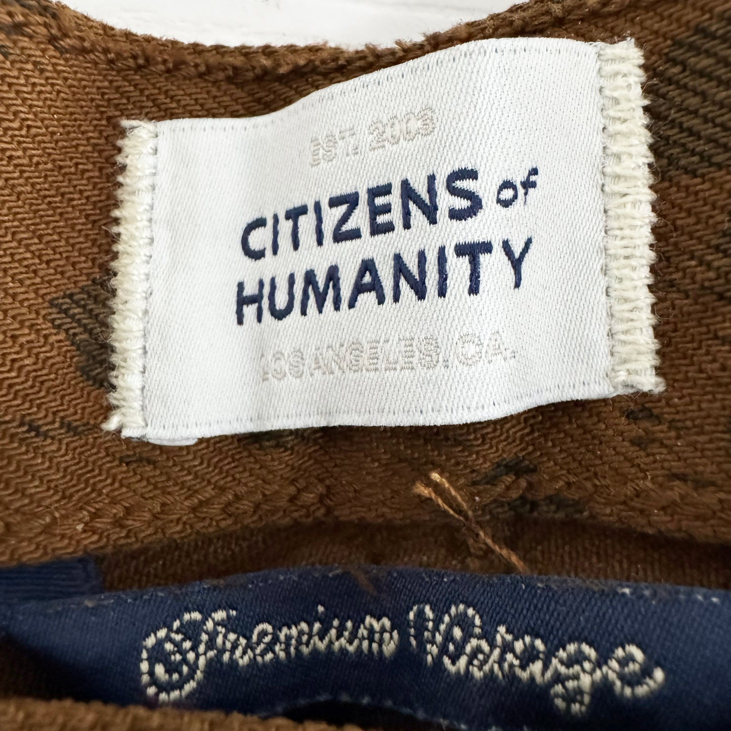 Citizens of Humanity "Miro Long" Jeans in Brown Leopard, size 29