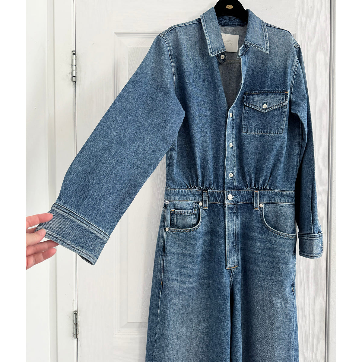 Citizens of Humanity "Maisie" Denim Jumpsuit, size 6