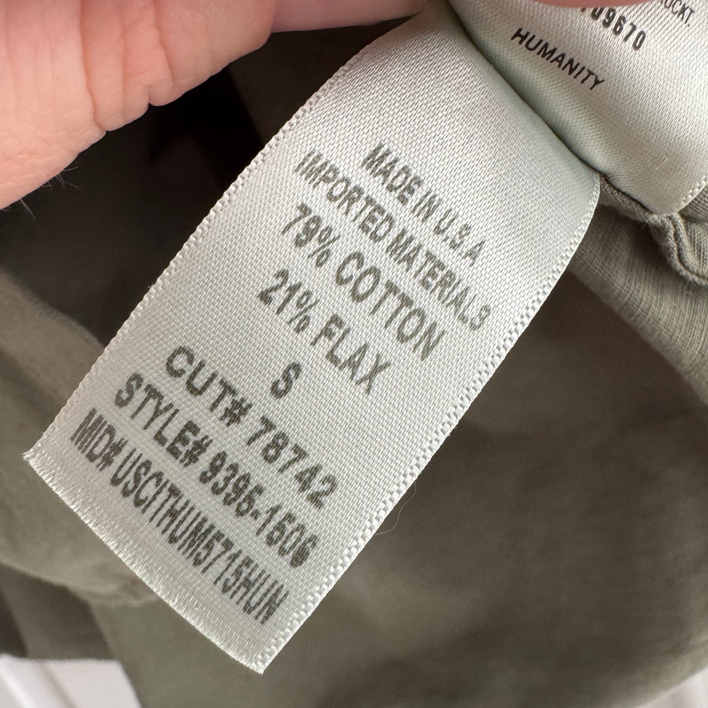 Citizens of Humanity "Claire" Origami Shirt In Dogwood, size Small