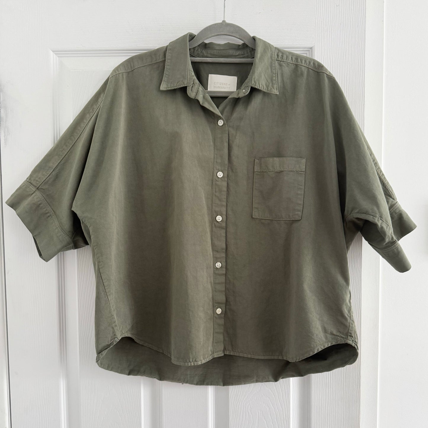 Citizens of Humanity "Claire" Origami Shirt In Dogwood, size Small