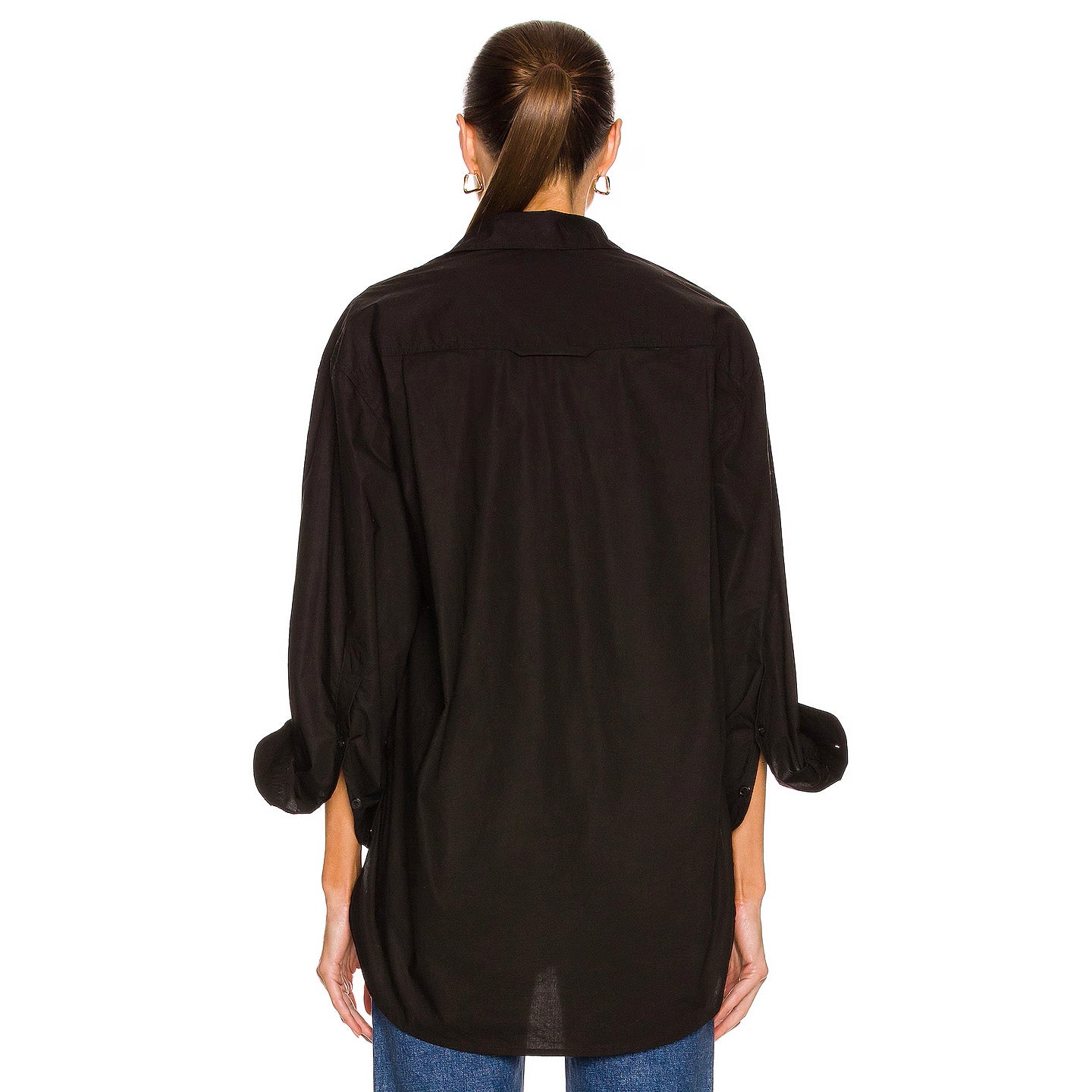 Citizens of Humanity "Kayla" Shirt in Black, size XS